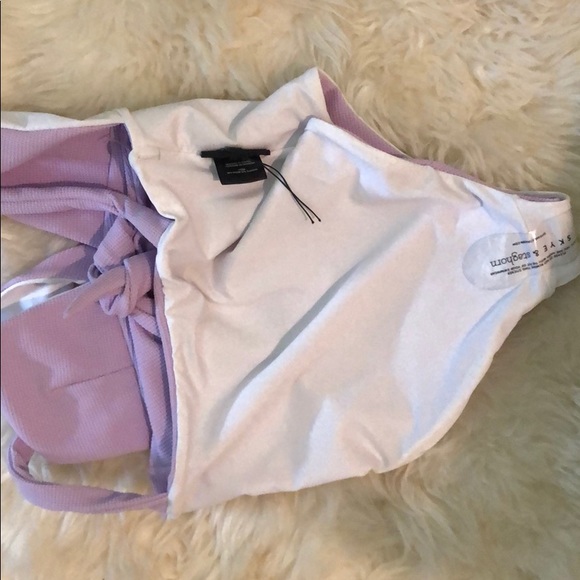 βSOLDβ π SKYE + Staghorn Tie Up Plunge Swimsuit - Picture 8 of 8